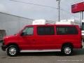 2011 Royal Red Metallic Ford E Series Van E350 XL Passenger  photo #2