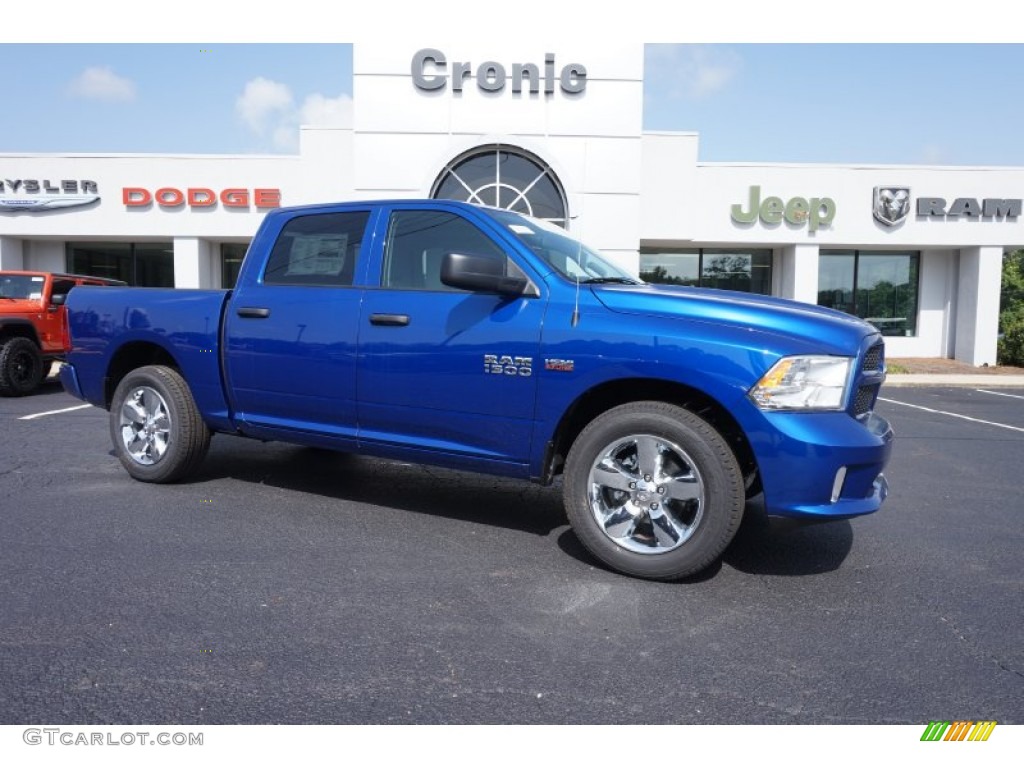 2015 1500 Express Crew Cab - Blue Streak Pearl / Black/Diesel Gray photo #1