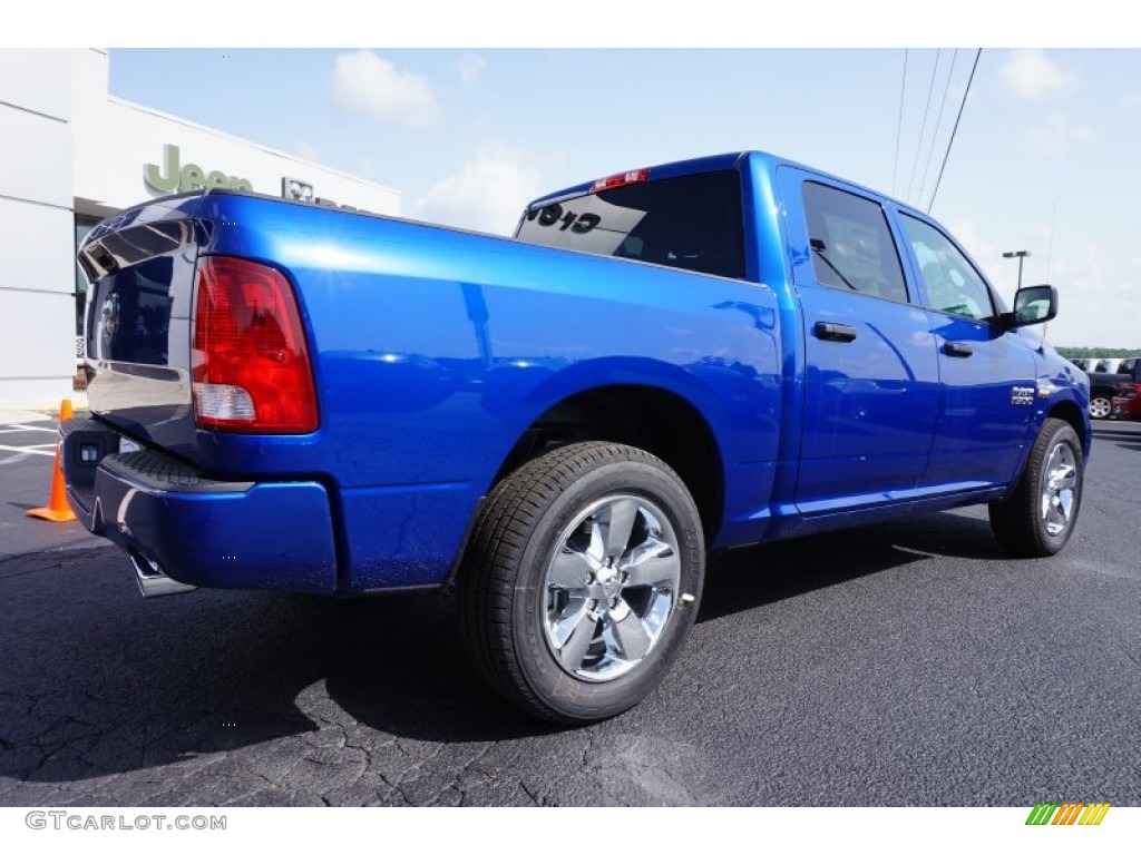 2015 1500 Express Crew Cab - Blue Streak Pearl / Black/Diesel Gray photo #7