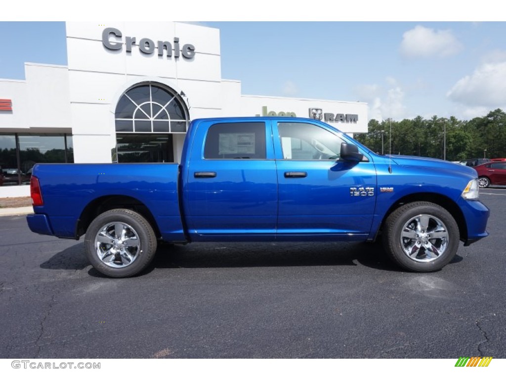 2015 1500 Express Crew Cab - Blue Streak Pearl / Black/Diesel Gray photo #8