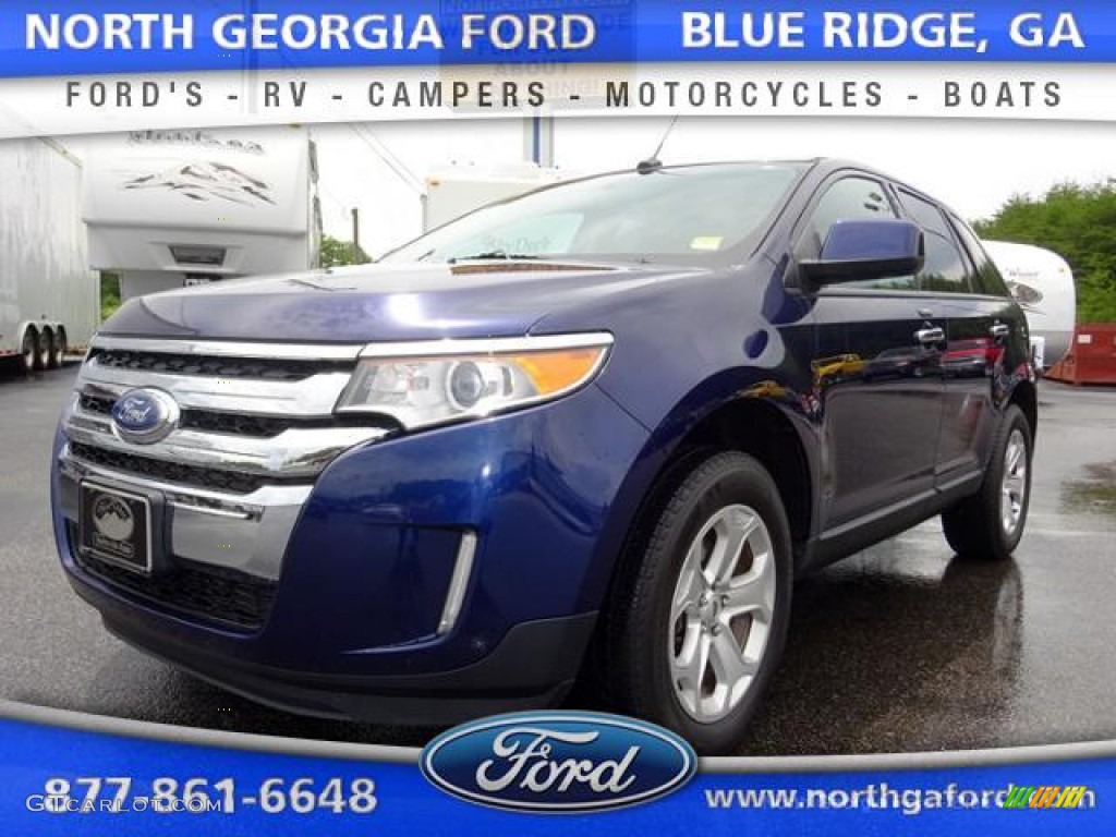 2011 Edge SEL AWD - Kona Blue Metallic / Charcoal Black photo #1