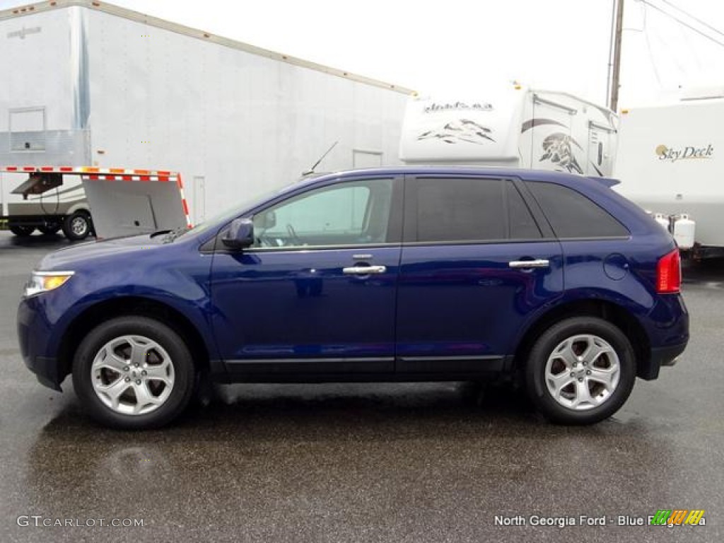 2011 Edge SEL AWD - Kona Blue Metallic / Charcoal Black photo #2
