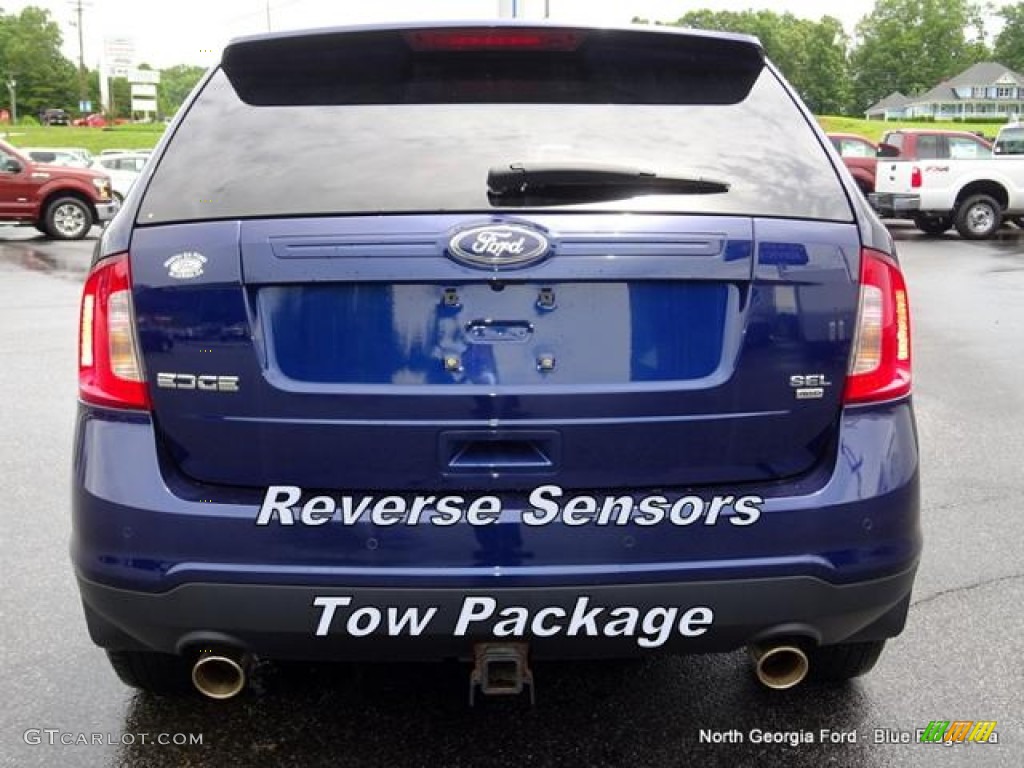 2011 Edge SEL AWD - Kona Blue Metallic / Charcoal Black photo #4