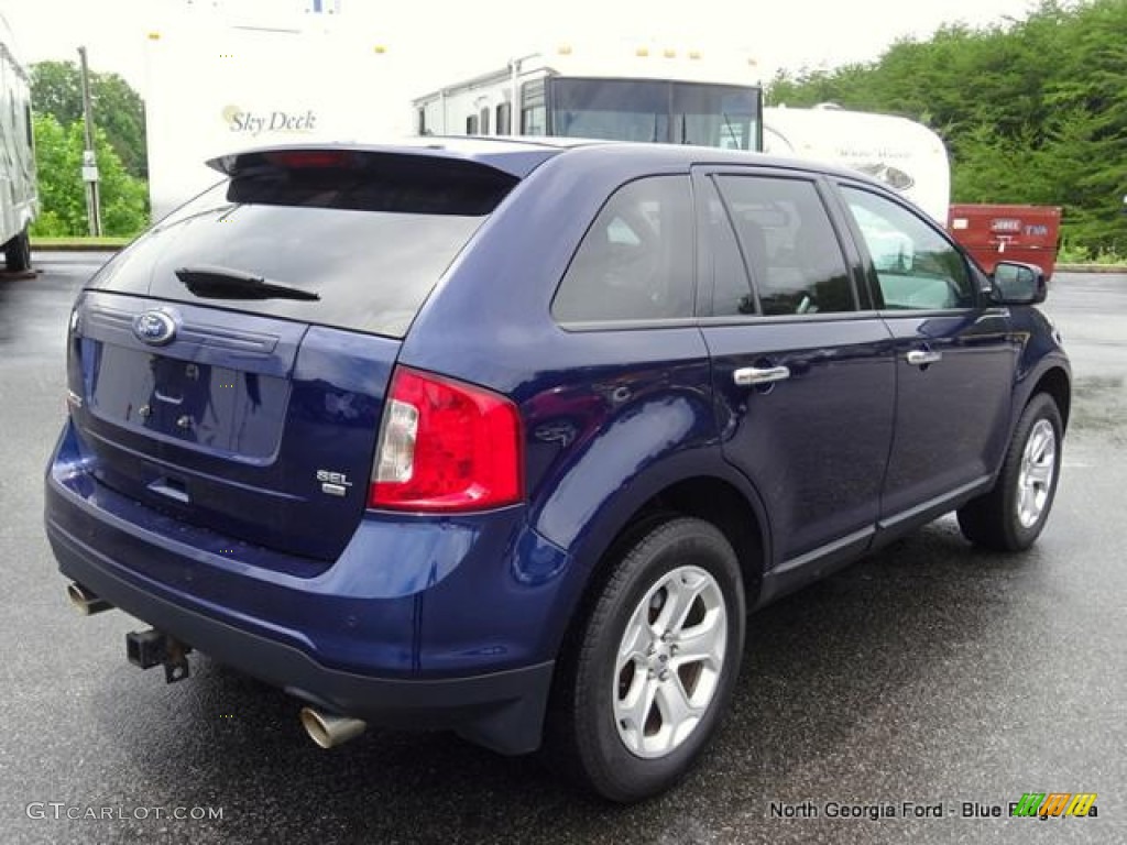 2011 Edge SEL AWD - Kona Blue Metallic / Charcoal Black photo #5