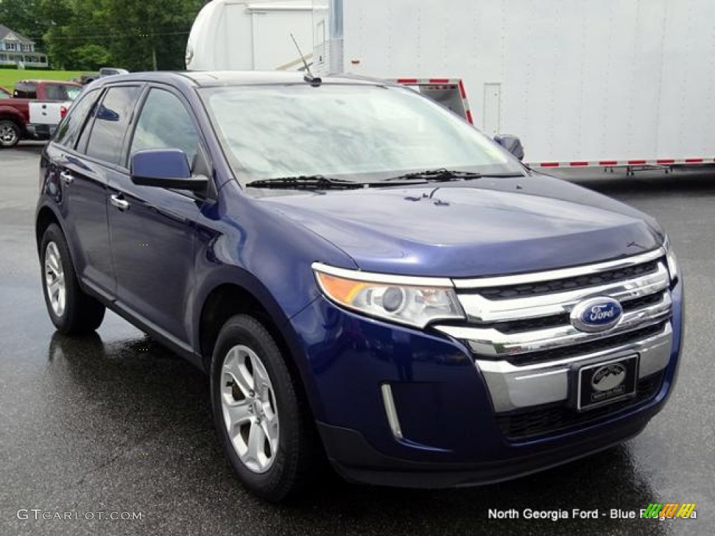 2011 Edge SEL AWD - Kona Blue Metallic / Charcoal Black photo #7