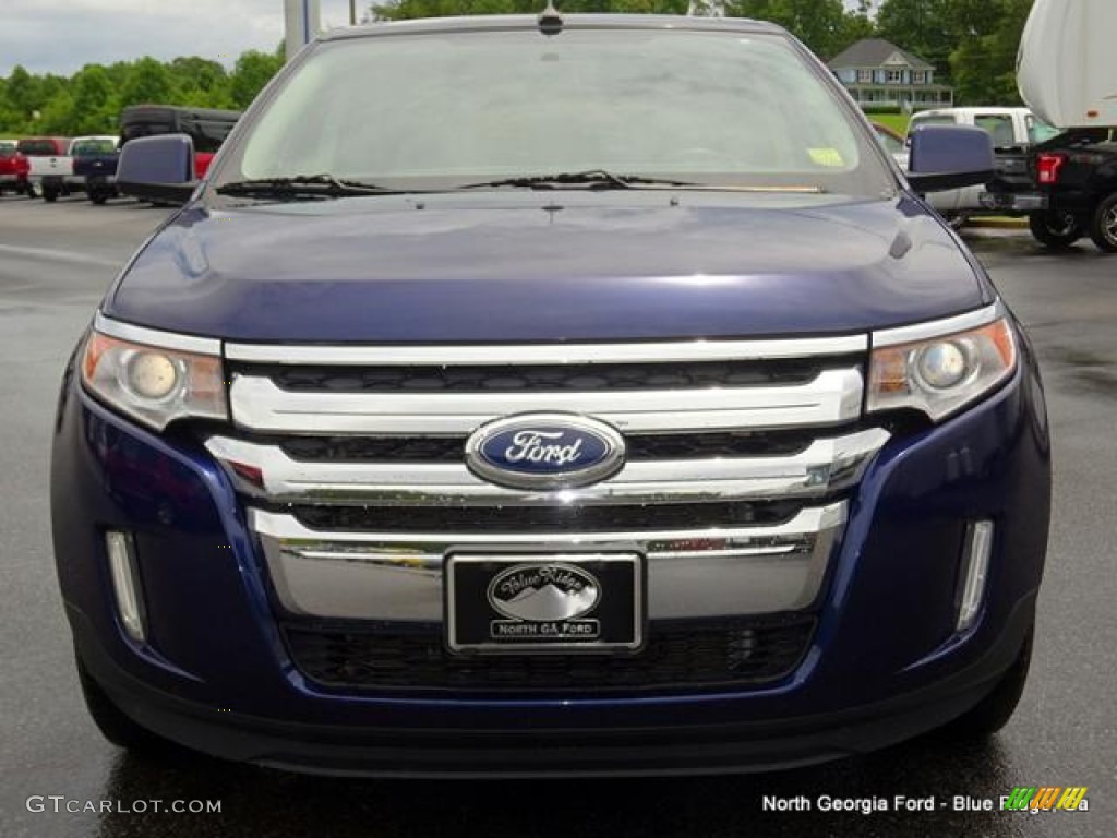 2011 Edge SEL AWD - Kona Blue Metallic / Charcoal Black photo #8