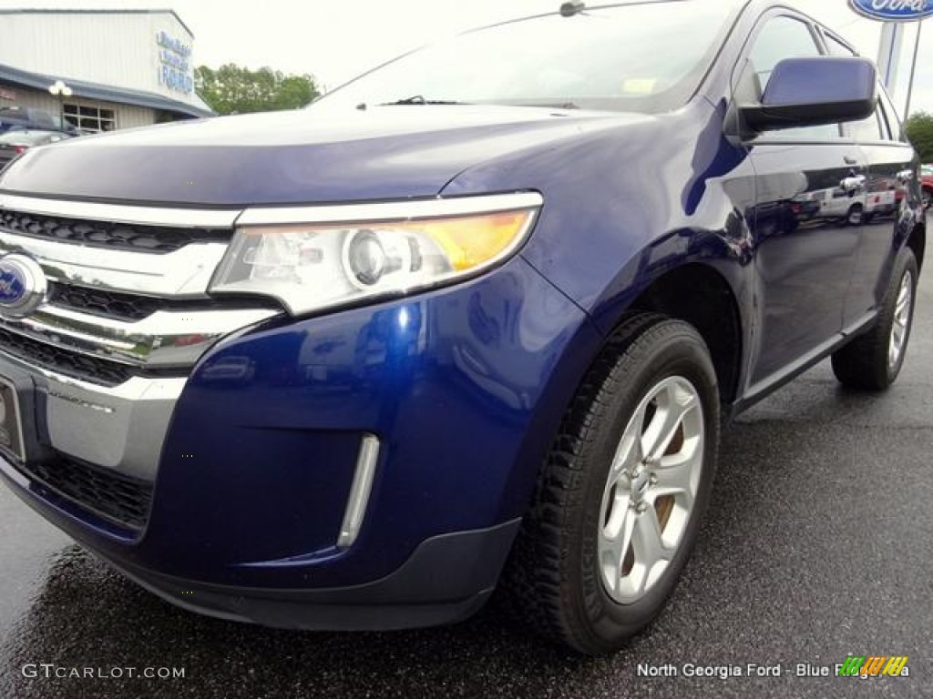 2011 Edge SEL AWD - Kona Blue Metallic / Charcoal Black photo #36