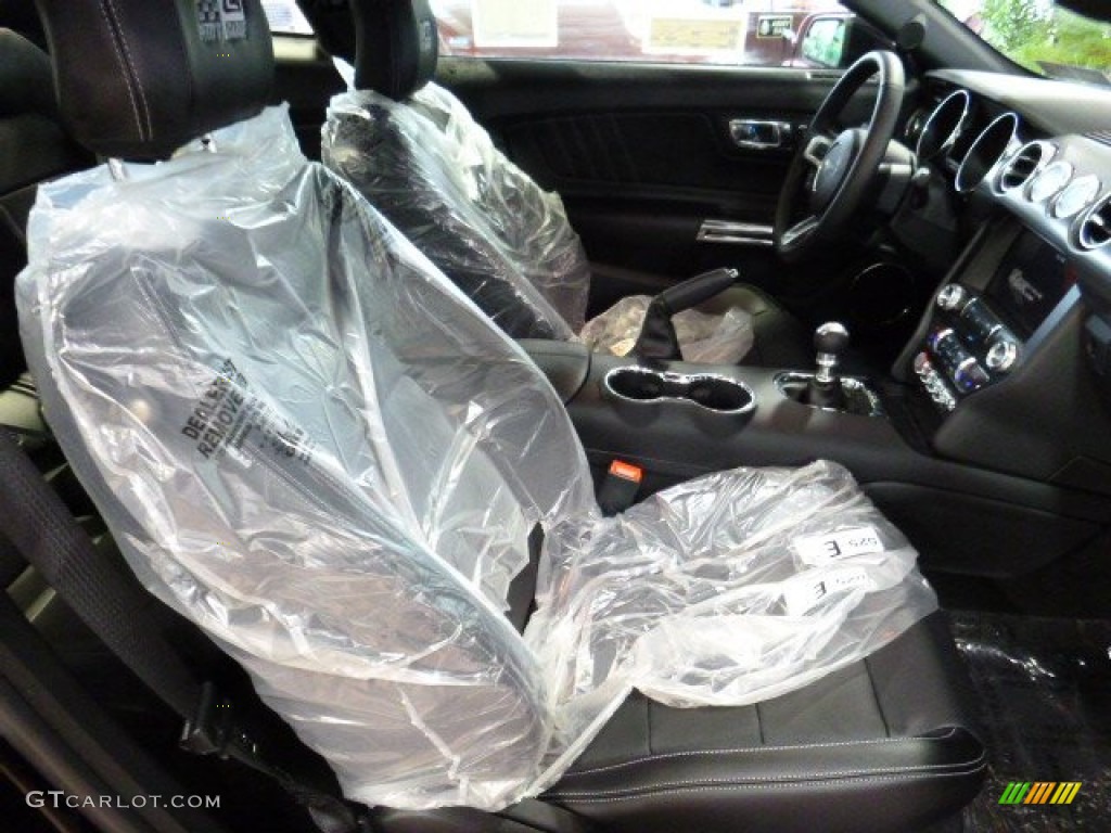 Ebony Interior 2015 Ford Mustang Roush Stage 1 Pettys Garage Coupe Photo #105387625