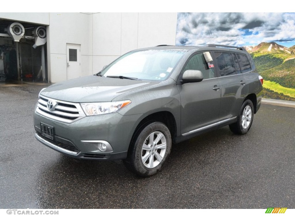 Cypress Green Pearl 2012 Toyota Highlander SE 4WD Exterior Photo #105389641