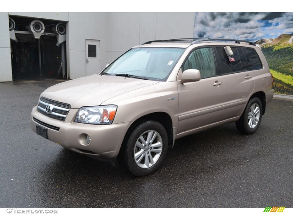 2006 Highlander Hybrid Limited 4WD - Sonora Gold Metallic / Ivory Beige photo #5