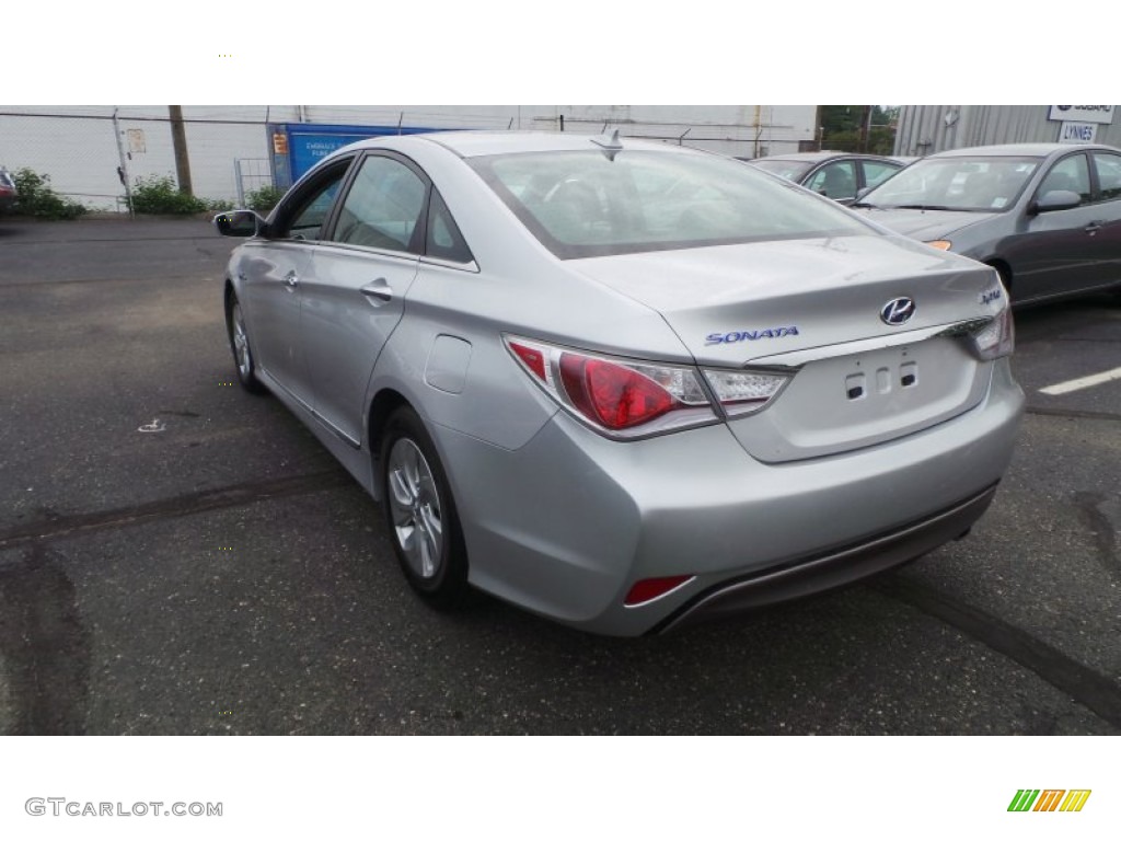 2013 Sonata Hybrid Limited - Silver Frost Metallic / Gray photo #4