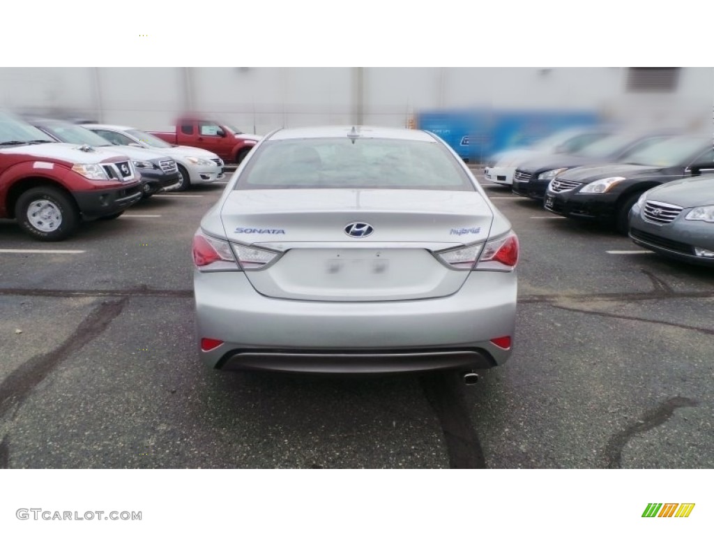 2013 Sonata Hybrid Limited - Silver Frost Metallic / Gray photo #5