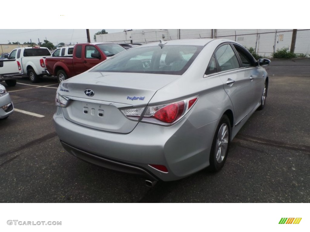 2013 Sonata Hybrid Limited - Silver Frost Metallic / Gray photo #6