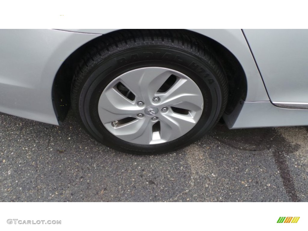 2013 Sonata Hybrid Limited - Silver Frost Metallic / Gray photo #8