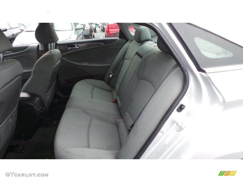 2013 Sonata Hybrid Limited - Silver Frost Metallic / Gray photo #10