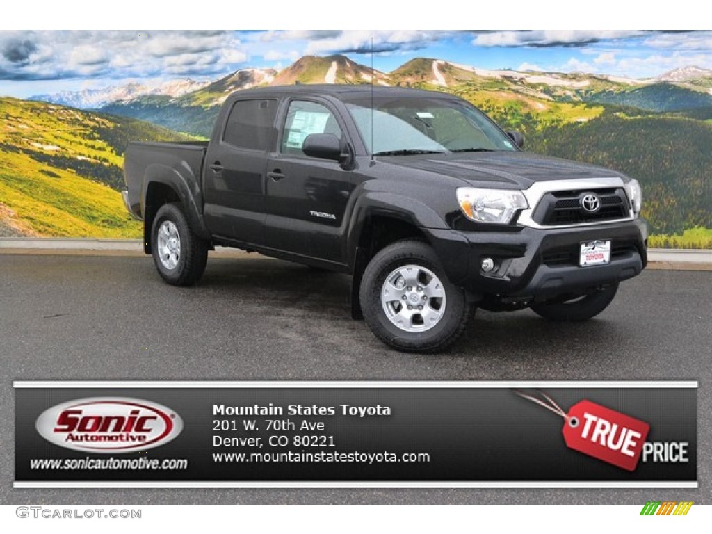 2015 Tacoma V6 Double Cab 4x4 - Black / Graphite photo #1