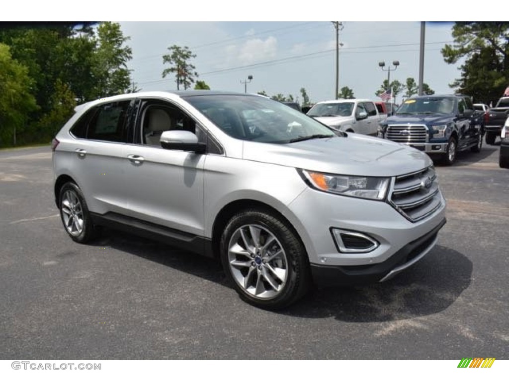 Ingot Silver Metallic 2015 Ford Edge Titanium Exterior Photo #105393600