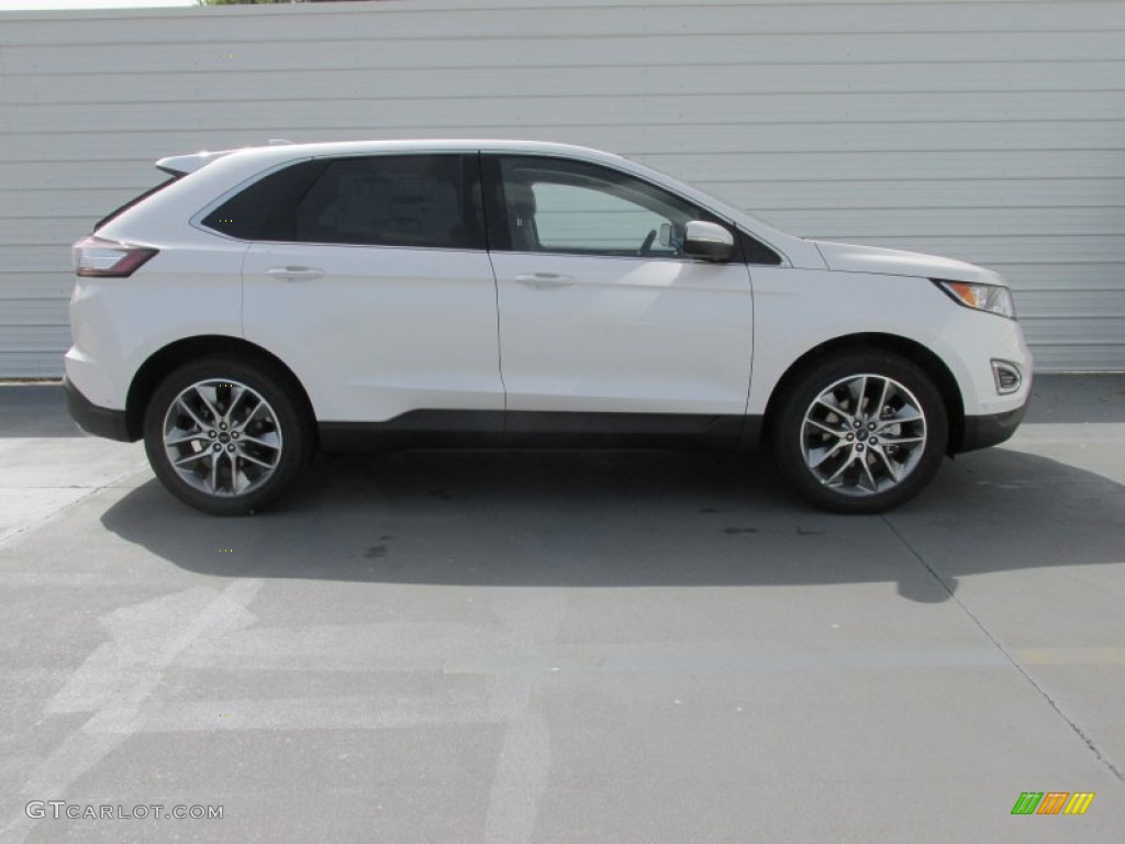 2015 Edge Titanium - White Platinum Metallic / Cognac photo #3