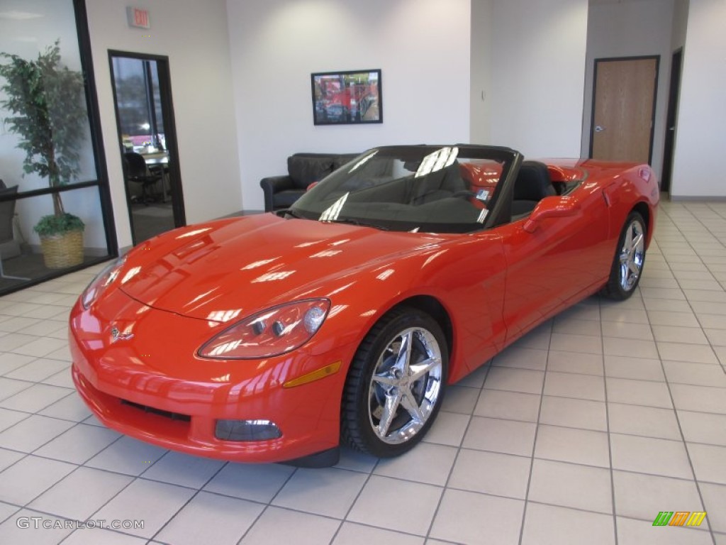 2011 Corvette Convertible - Inferno Orange Metallic / Ebony Black photo #2