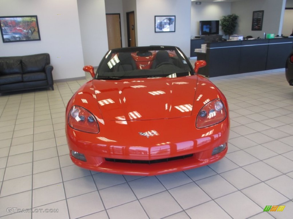 2011 Corvette Convertible - Inferno Orange Metallic / Ebony Black photo #8