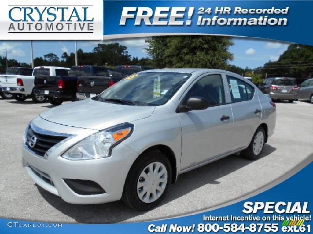 Brilliant Silver Nissan Versa