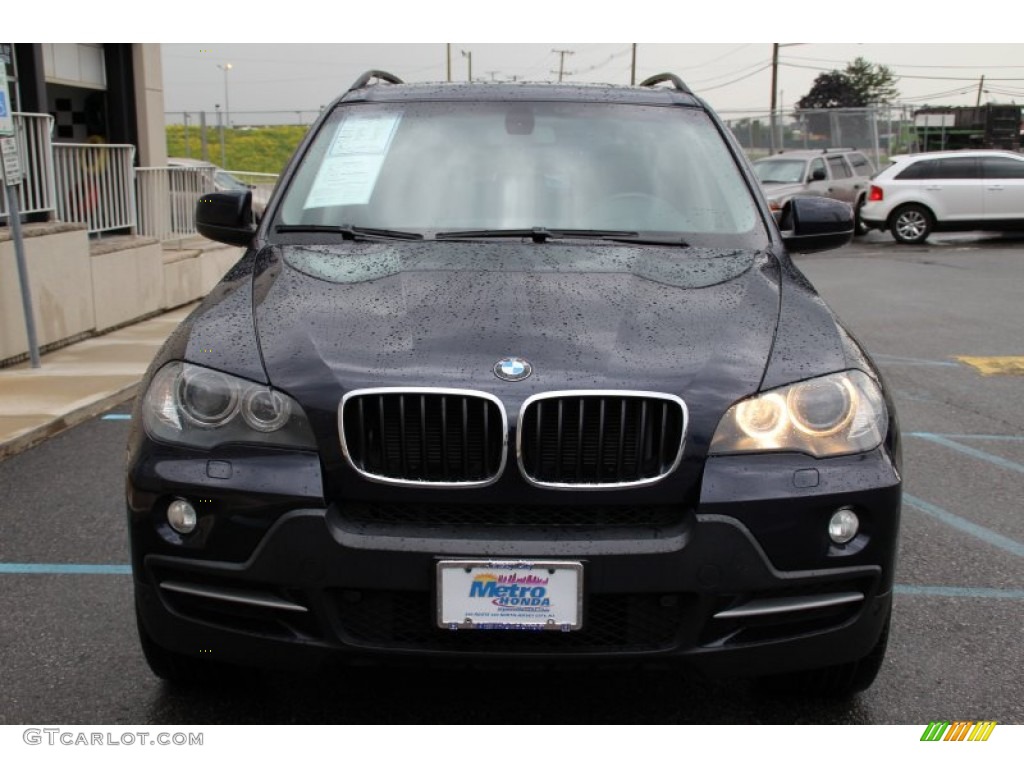 2008 X5 3.0si - Monaco Blue Metallic / Black photo #2