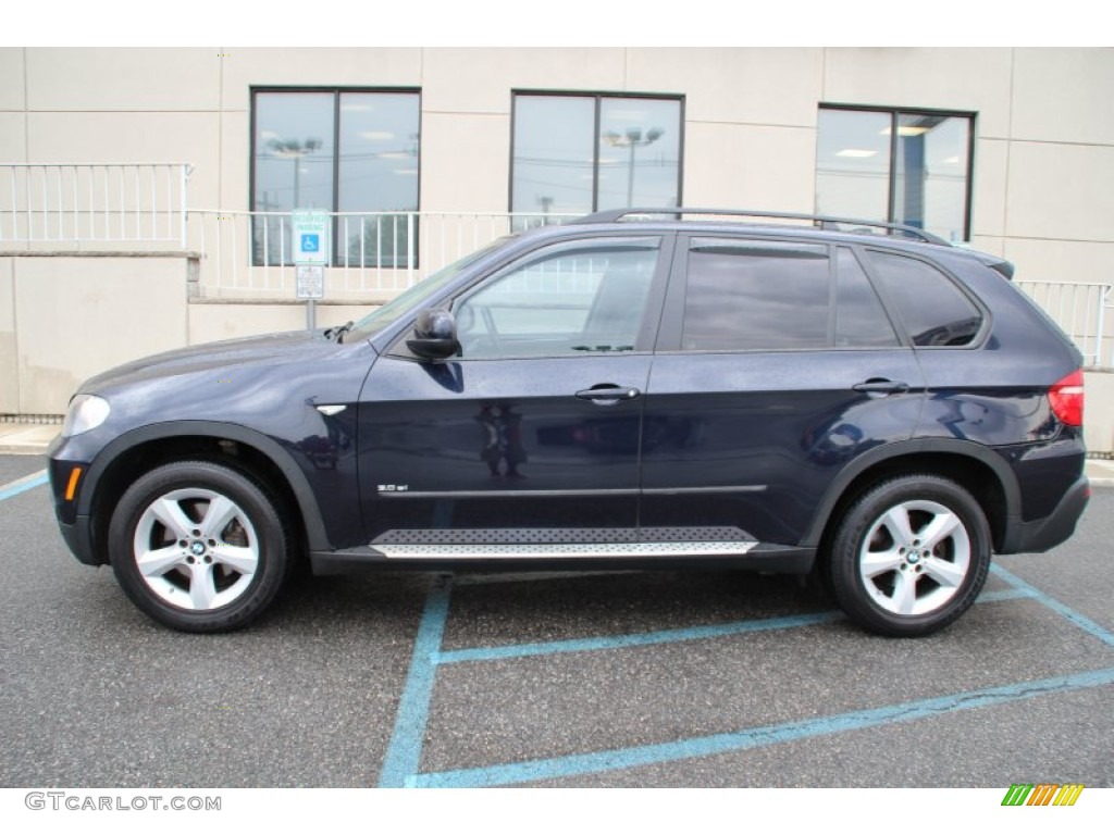 2008 X5 3.0si - Monaco Blue Metallic / Black photo #8