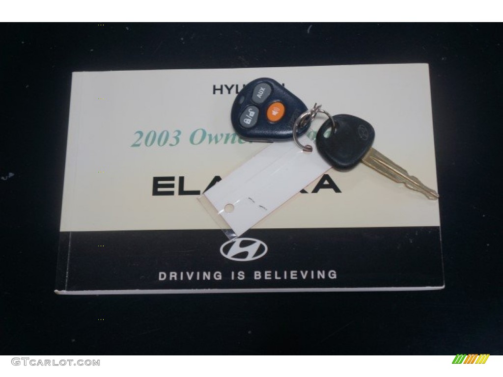 2003 Elantra GT Hatchback - Black Obsidian / Dark Gray photo #31