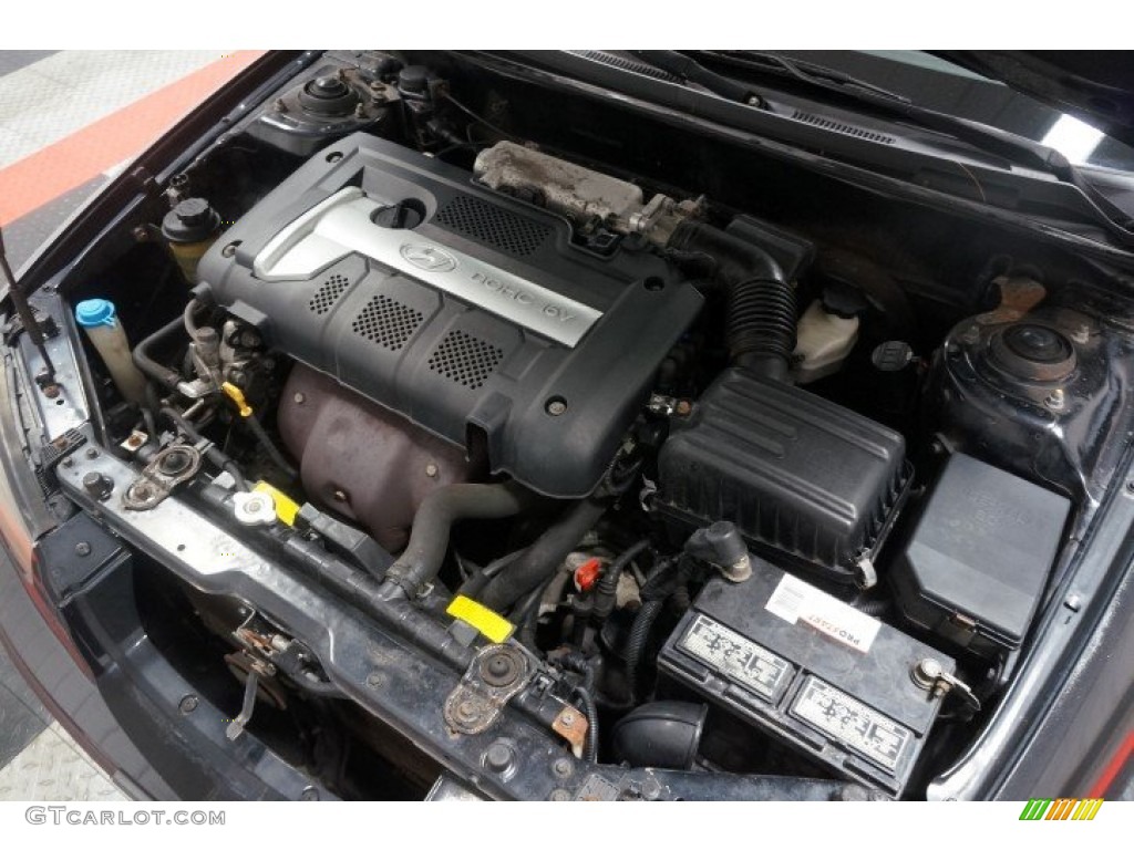 2003 Elantra GT Hatchback - Black Obsidian / Dark Gray photo #35