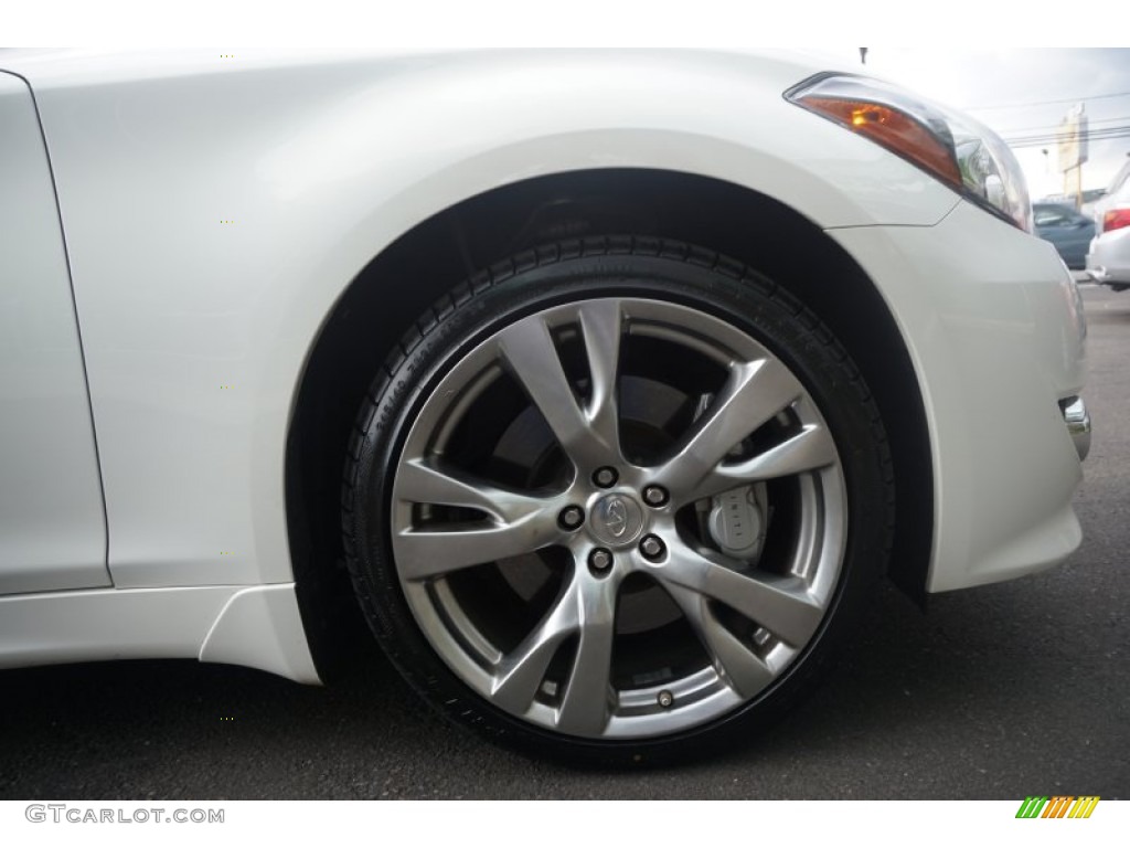 2011 M 37 S Sedan - Moonlight White / Graphite photo #20