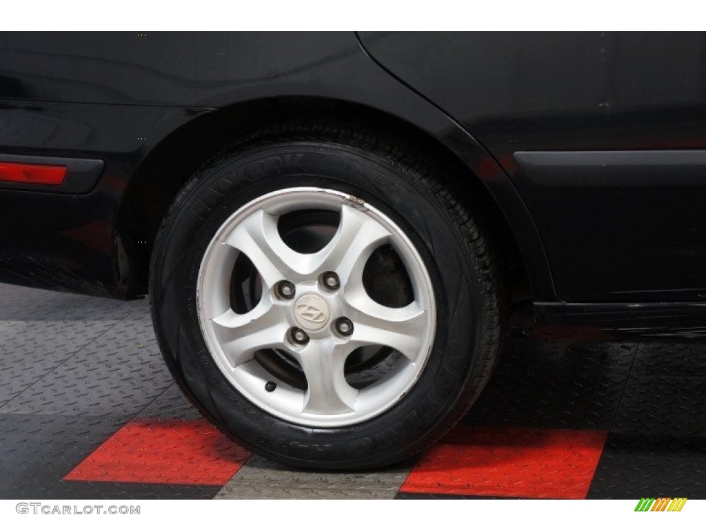 2003 Elantra GT Hatchback - Black Obsidian / Dark Gray photo #51