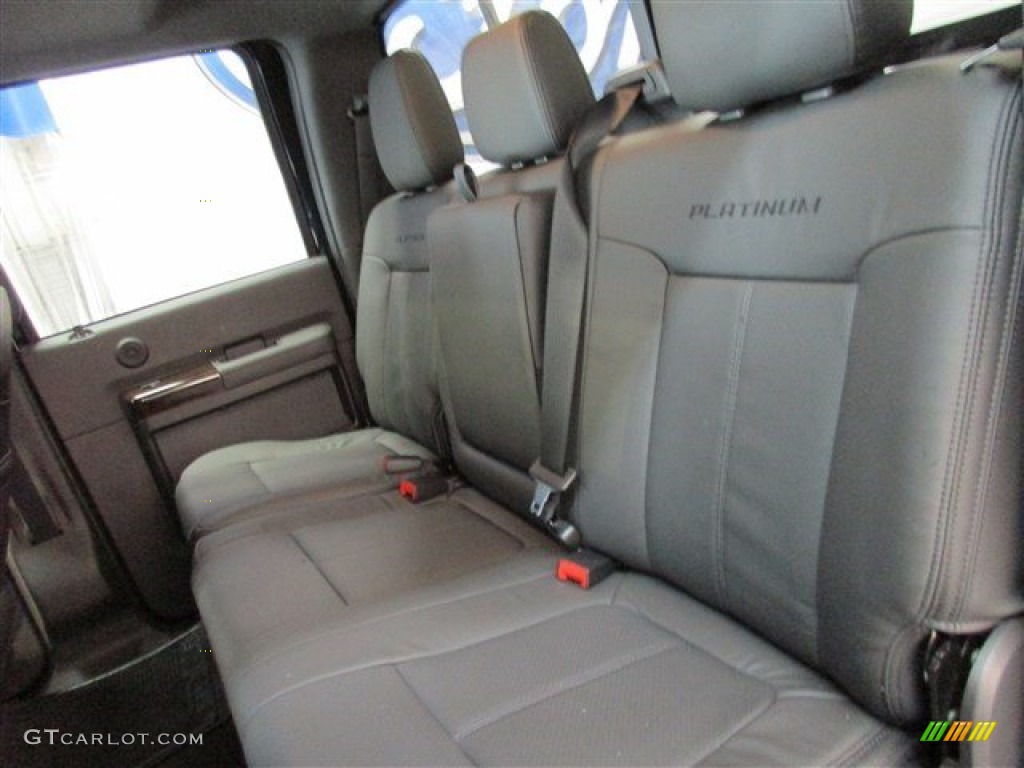 Platinum Black Interior 2016 Ford F250 Super Duty Platinum Crew Cab 4x4 Photo #105401436