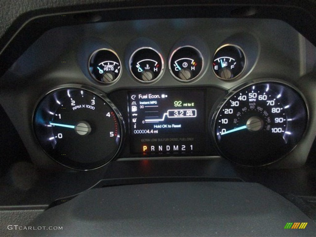 2016 Ford F250 Super Duty Platinum Crew Cab 4x4 Gauges Photo #105401589
