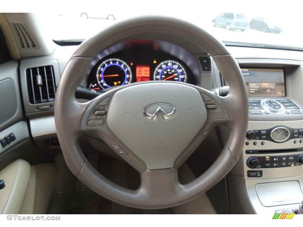 2007 Infiniti G 35 x Sedan Wheat Beige Steering Wheel Photo #105402360