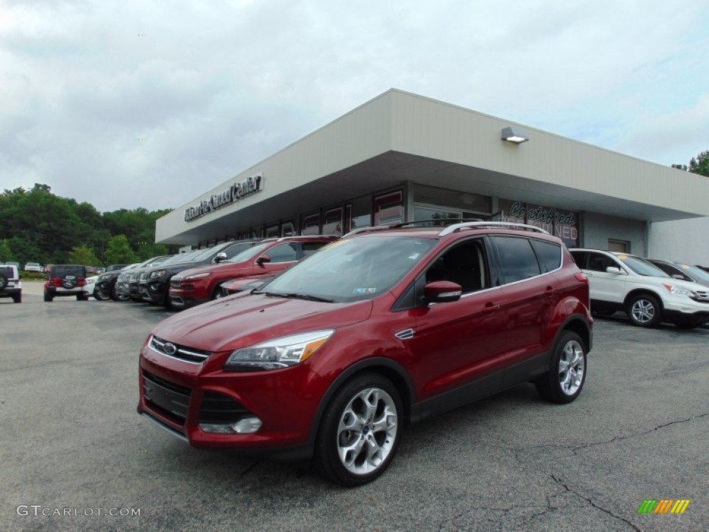 2013 Escape Titanium 2.0L EcoBoost 4WD - Ruby Red Metallic / Charcoal Black photo #7