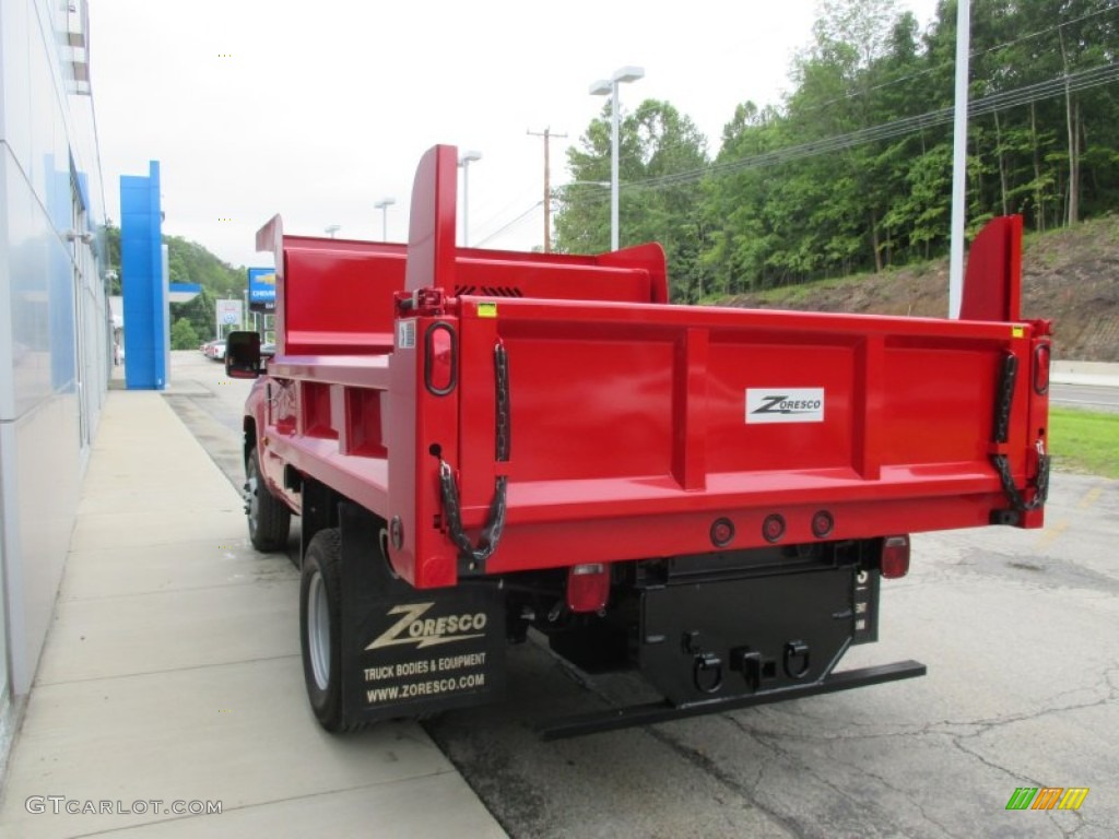 2015 Silverado 3500HD WT Regular Cab 4x4 Dump Truck - Victory Red / Jet Black/Dark Ash photo #5