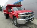 2015 Victory Red Chevrolet Silverado 3500HD WT Regular Cab 4x4 Dump Truck  photo #9