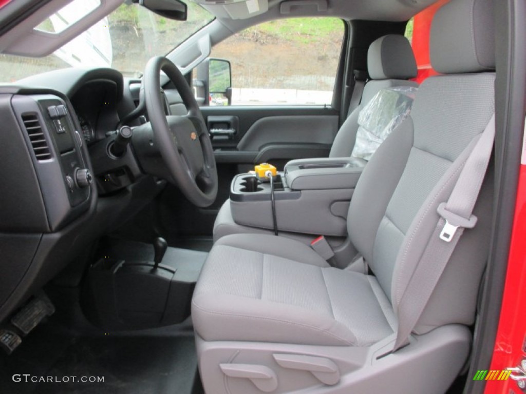 2015 Silverado 3500HD WT Regular Cab 4x4 Dump Truck - Victory Red / Jet Black/Dark Ash photo #11