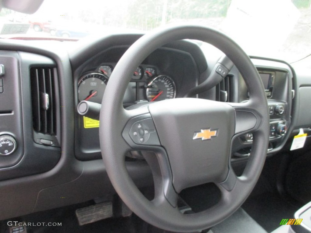2015 Silverado 3500HD WT Regular Cab 4x4 Dump Truck - Victory Red / Jet Black/Dark Ash photo #12