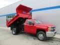 2015 Victory Red Chevrolet Silverado 3500HD WT Regular Cab 4x4 Dump Truck  photo #16