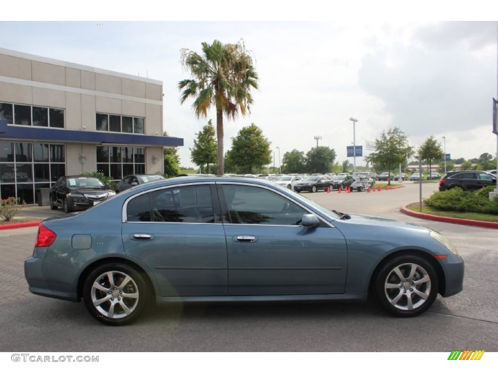 2005 G 35 Sedan - Lakeshore Slate Blue / Stone photo #4