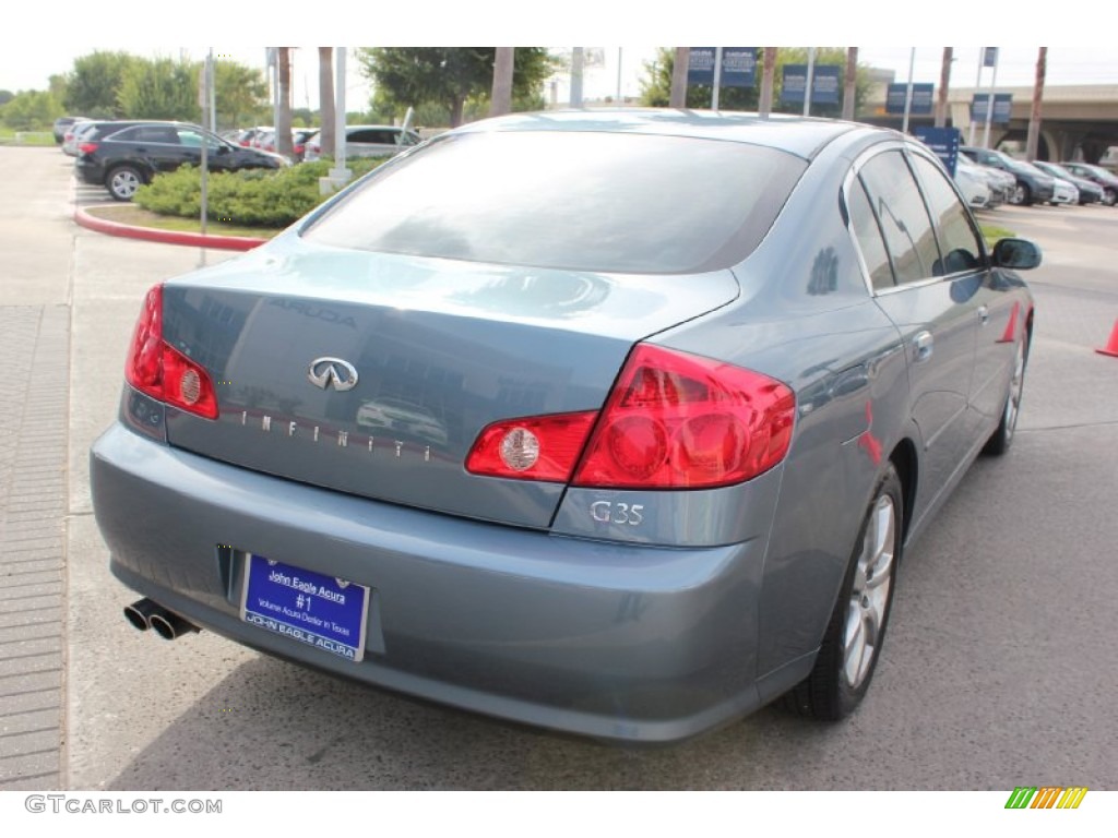 2005 G 35 Sedan - Lakeshore Slate Blue / Stone photo #6