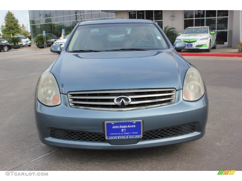 2005 G 35 Sedan - Lakeshore Slate Blue / Stone photo #7