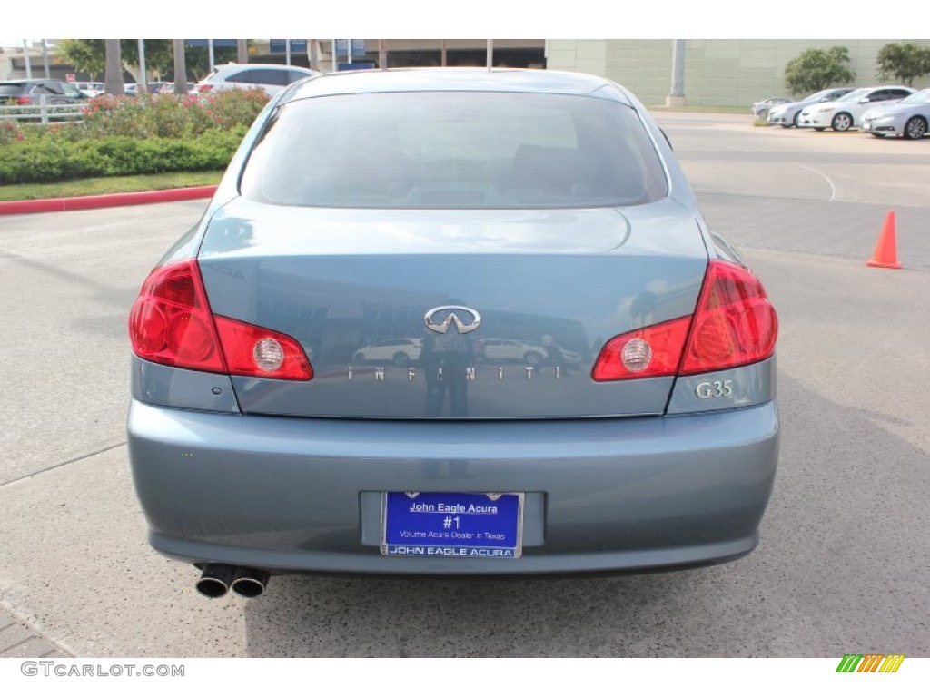 2005 G 35 Sedan - Lakeshore Slate Blue / Stone photo #8