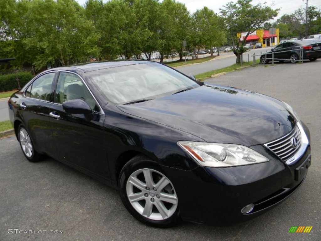 2008 ES 350 - Black Sapphire Pearl / Cashmere photo #3