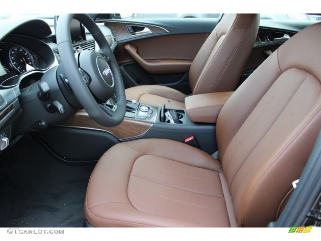 2016 A6 2.0 TFSI Premium Plus quattro - Havanna Black Metallic / Nougat Brown photo #14
