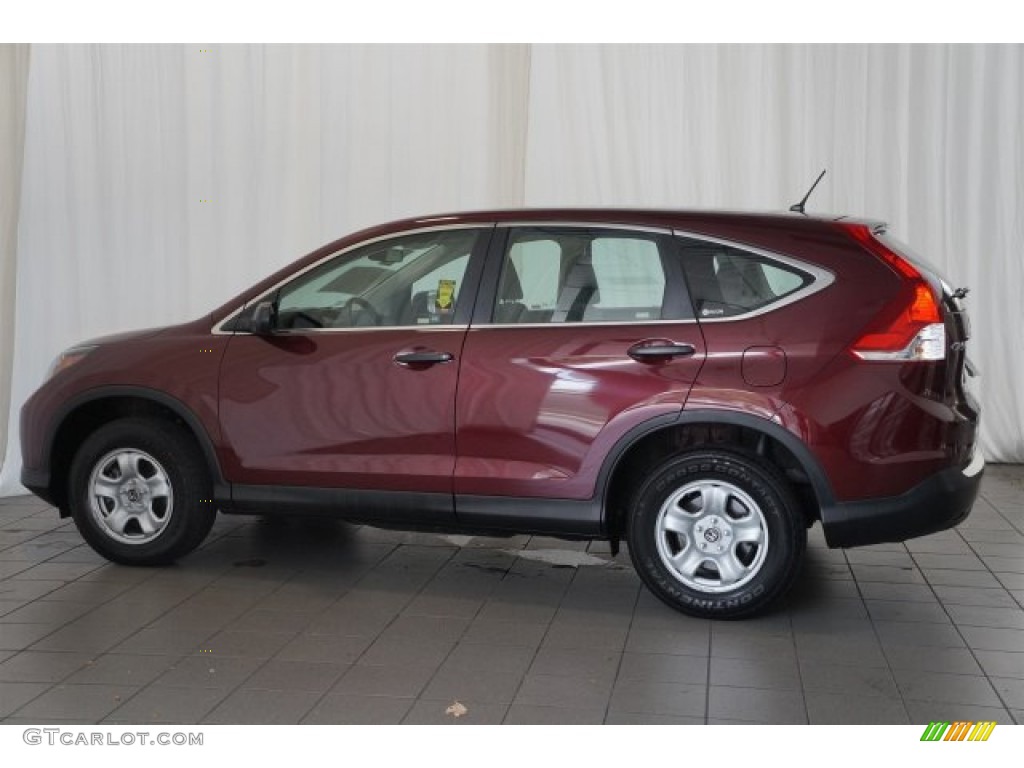 2012 CR-V LX - Basque Red Pearl II / Gray photo #8