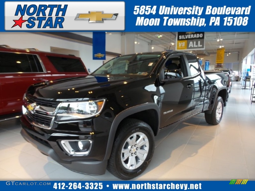 2015 Colorado LT Extended Cab 4WD - Black / Jet Black photo #1