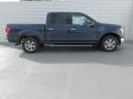 2015 Blue Jeans Metallic Ford F150 XLT SuperCrew  photo #3