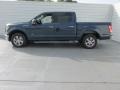 2015 Blue Jeans Metallic Ford F150 XLT SuperCrew  photo #6